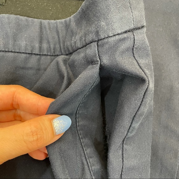 Theory Navy Pull On Slim Fit Slacks - Picture 6 of 7